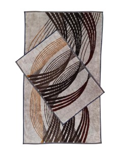 CARRARA SET 2 ASCIUGAMANI IN SPUGNA DI COTONE - BROADWAY 2