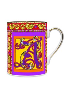 BACI MILANO TAZZA MUG 400 ML CON INIZIALE - ORTIGIA 2