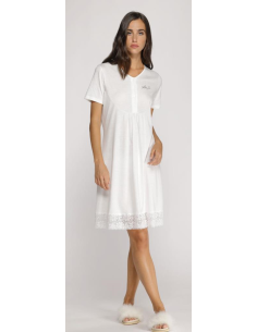 LIU JO CAMICIA DA NOTTE DONNA A SERAFINO MEZZA MANICA -...