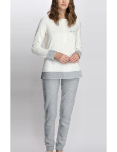 LIU JO PIGIAMA DONNA SERAFINO MANICA LUNGA E PANTALONE...