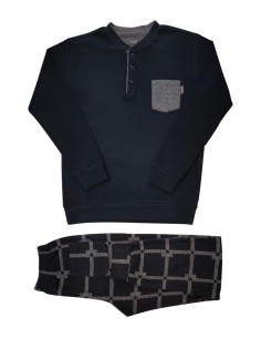 JAMAS PIGIAMA UOMO SERAFINO MANICA LUNGA E PANTALONE LUNGO