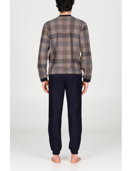 JULIPET PIGIAMA UOMO SERAFINO MANICA LUNGA E PANTALONE LUNGO - ALLEGHE