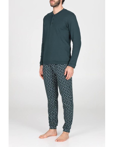 JULIPET PIGIAMA UOMO SERAFINO MANICA LUNGA E PANTALONE LUNGO - ACERRA