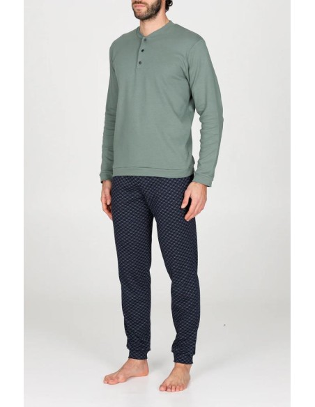 JULIPET PIGIAMA UOMO SERAFINO MANICA LUNGA E PANTALONE LUNGO - ACERRA