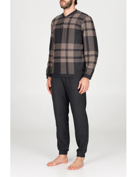 JULIPET PIGIAMA UOMO SERAFINO MANICA LUNGA E PANTALONE LUNGO - ALMERIA