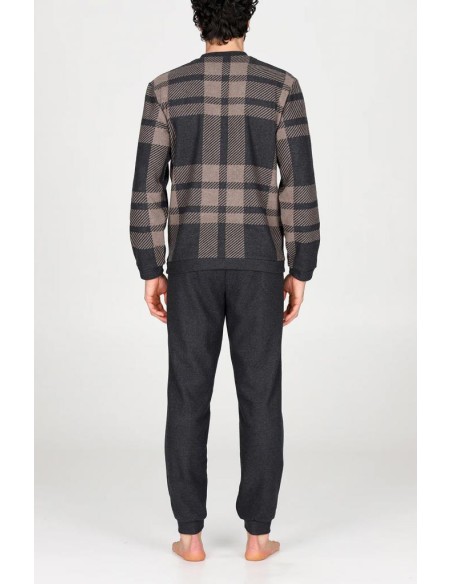 JULIPET PIGIAMA UOMO SERAFINO MANICA LUNGA E PANTALONE LUNGO - ALMERIA