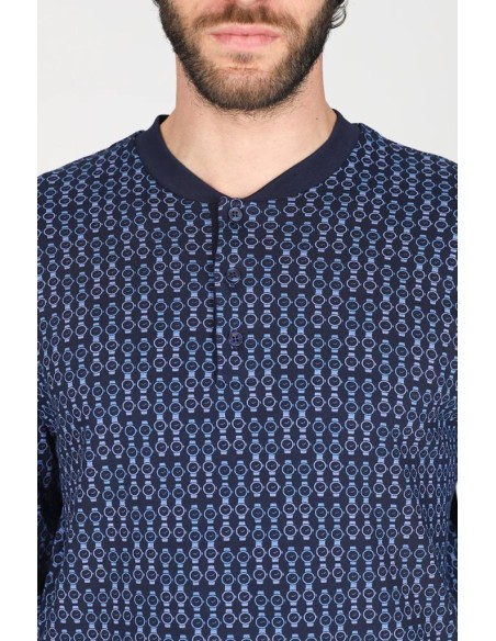 JULIPET PIGIAMA UOMO SERAFINO MANICA LUNGA E PANTALONE LUNGO - ALBENGA