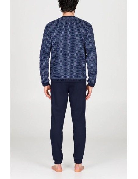 JULIPET PIGIAMA UOMO SERAFINO MANICA LUNGA E PANTALONE LUNGO - ALBENGA