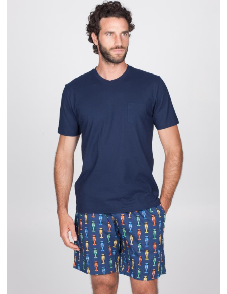 JULIPET PIGIAMA UOMO GIROCOLLO MEZZA MANICA - FORMIA