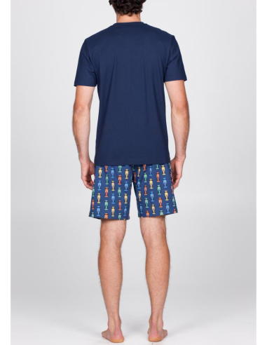 JULIPET PIGIAMA UOMO GIROCOLLO MEZZA MANICA -...