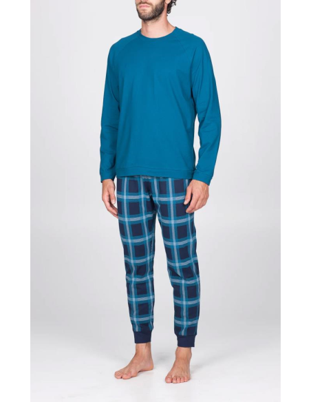 JULIPET PIGIAMA UOMO GIROCOLLO MANICA LUNGA E PANTALONE LUNGO - FERLA