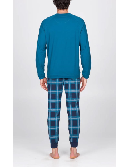 JULIPET PIGIAMA UOMO GIROCOLLO MANICA LUNGA E PANTALONE LUNGO - FERLA