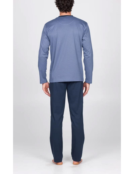 JULIPET PIGIAMA UOMO SERAFINO MANICA LUNGA E PANTALONE LUNGO - FIORANO