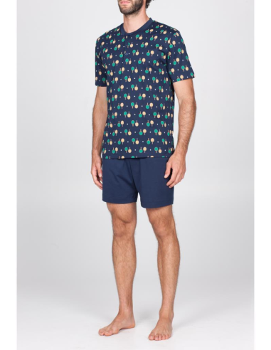 JULIPET PIGIAMA UOMO SERAFINO MEZZA MANICA E...