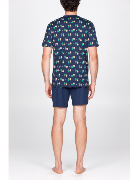 JULIPET PIGIAMA UOMO SERAFINO MEZZA MANICA E BERMUDA - FANO