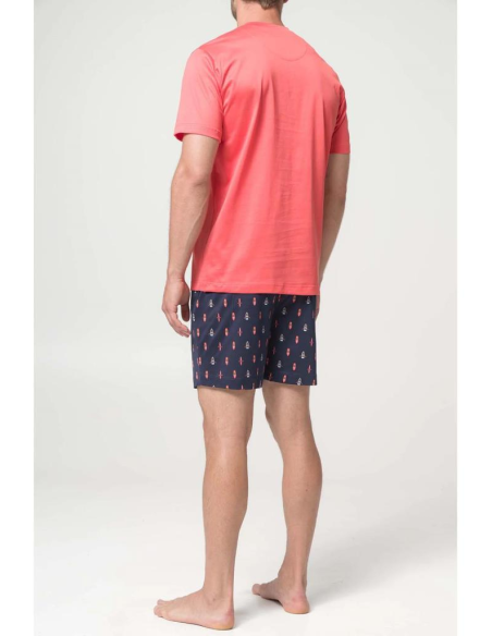 JULIPET PIGIAMA UOMO SERAFINO MEZZA MANICA E PANTALONE CORTO - TAVIANO