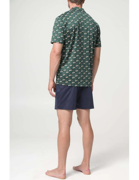 JULIPET PIGIAMA UOMO APERTO MEZZA MANICA E PANTALONE CORTO - TRIESTE