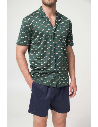 JULIPET PIGIAMA UOMO APERTO MEZZA MANICA E...