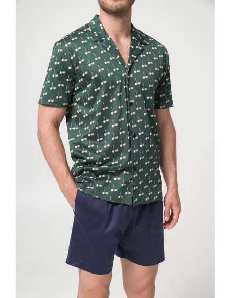 JULIPET PIGIAMA UOMO APERTO MEZZA MANICA E PANTALONE CORTO - TRIESTE