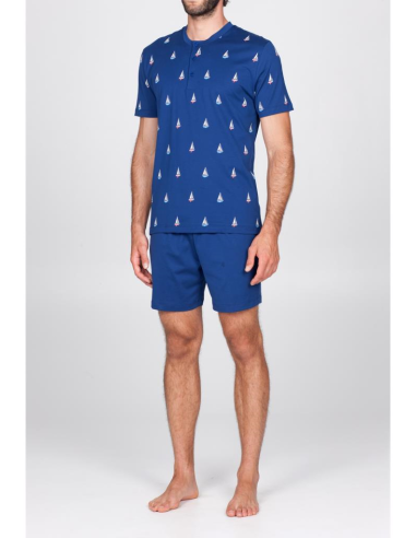 JULIPET PIGIAMA UOMO A SERAFINO MANICA CORTA E...