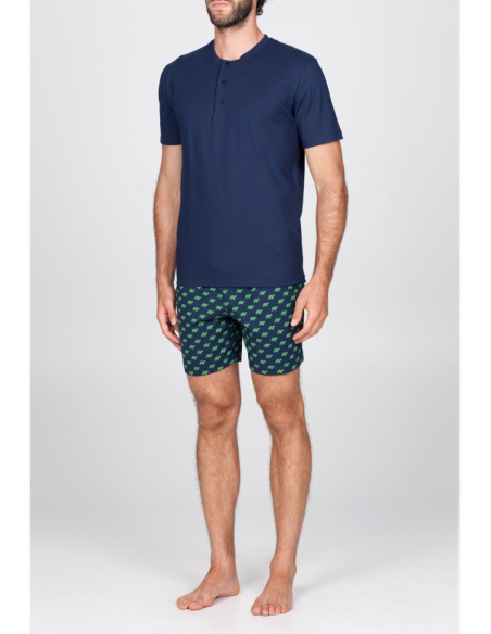 JULIPET PIGIAMA UOMO A SERAFINO MANICA CORTA E PANTALONE CORTO - FIESOLE