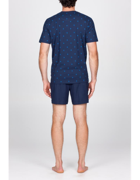 JULIPET PIGIAMA UOMO A SERAFINO MANICA CORTA E PANTALONE CORTO - FIGLINE