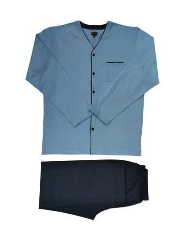 JULIPET PIGIAMA UOMO APERTO MANICA LUNGA E...