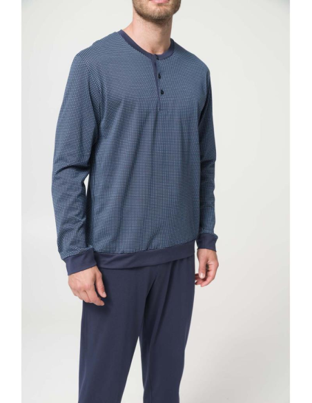 JULIPET PIGIAMA UOMO SERAFINO MANICA LUNGA E PANTALONE LUNGO - TOANO