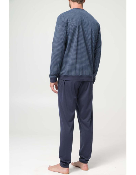 JULIPET PIGIAMA UOMO SERAFINO MANICA LUNGA E PANTALONE LUNGO - TOANO