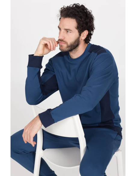 JULIPET PIGIAMA UOMO GIROCOLLO MANICA LUNGA E PANTALONE LUNGO - DIMARO