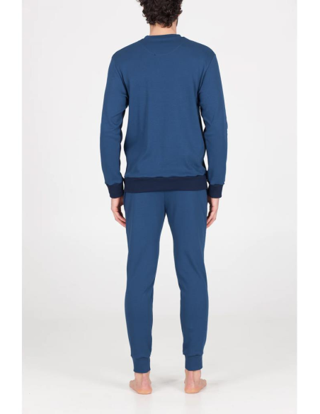 JULIPET PIGIAMA UOMO GIROCOLLO MANICA LUNGA E PANTALONE LUNGO - DIMARO