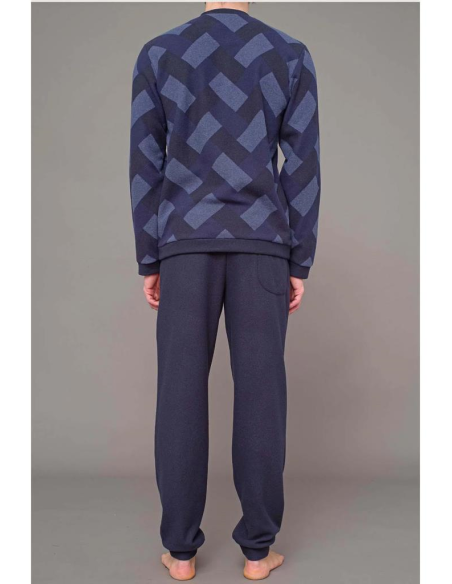 JULIPET PIGIAMA UOMO SERAFINO MANICA LUNGA E PANTALONE LUNGO - CHIUSA