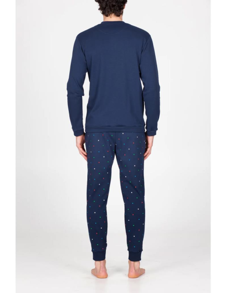 JULIPET PIGIAMA UOMO SERAFINO MANICA LUNGA E PANTALONE LUNGO - DAVOS