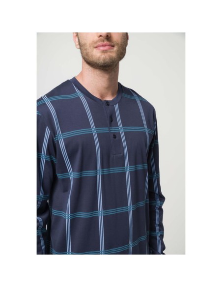 JULIPET PIGIAMA UOMO SERAFINO MANICHE LUNGHE E PANTALONE LUNGO - TORTONA