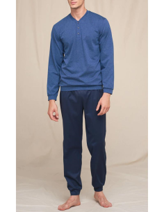 JULIPET PIGIAMA UOMO SERAFINO MANICA LUNGA E PANTALONE LUNGO 2