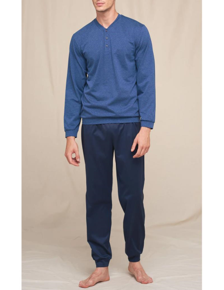 JULIPET PIGIAMA UOMO SERAFINO MANICA LUNGA E PANTALONE LUNGO