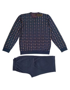 JULIPET PIGIAMA UOMO SERAFINO MANICA LUNGA E PANTALONE LUNGO