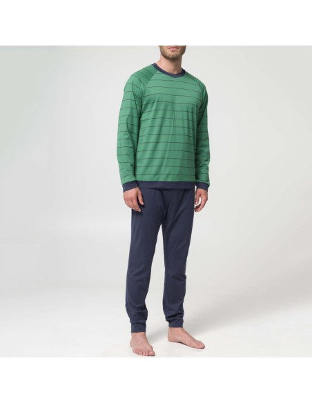 JULIPET PIGIAMA UOMO GIROCOLLO MANICHE LUNGHE E PANTALONE LUNGO - TOLENTINO