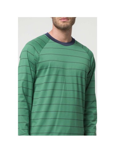 JULIPET PIGIAMA UOMO GIROCOLLO MANICHE LUNGHE E...