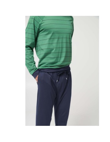 JULIPET PIGIAMA UOMO GIROCOLLO MANICHE LUNGHE E...