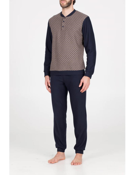 JULIPET PIGIAMA UOMO SERAFINO MANICA LUNGA E PANTALONE LUNGO - DORIO