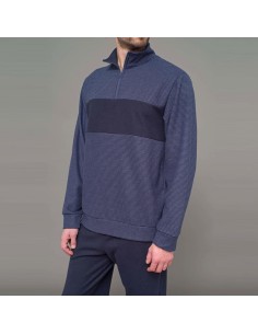 JULIPET PIGIAMA UOMO LUNGO CON ZIP MANICA LUNGA E...