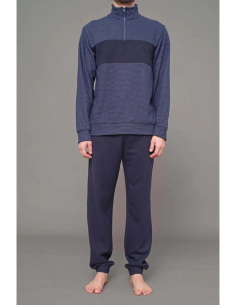 JULIPET PIGIAMA UOMO LUNGO CON ZIP MANICA LUNGA E... 2