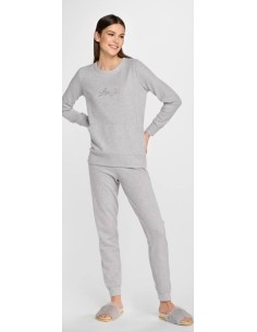 LIU JO PIGIAMA DONNA GIROCOLLO MANICA LUNGA E PANTALONE...