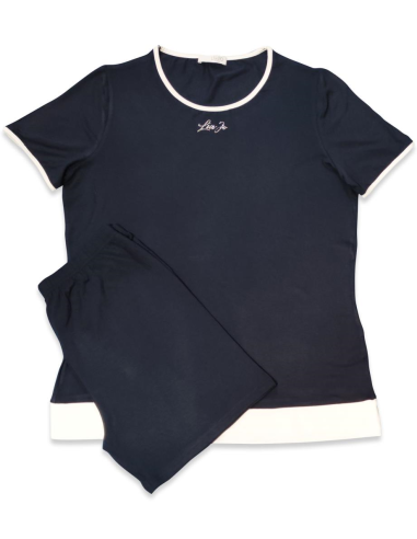 LIU JO PIGIAMA DONNA GIROCOLLO MANICA CORTA E...