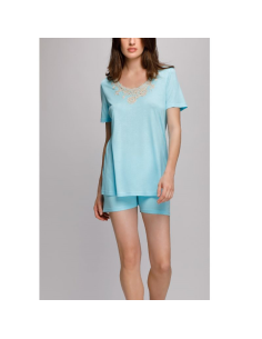 LIU JO PIGIAMA DONNA MANICA CORTA E PANTALONE CORTO -...