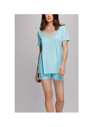 LIU JO PIGIAMA DONNA MANICA CORTA E PANTALONE...