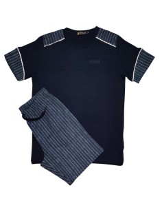 MARINA MILITARE PIGIAMA UOMO GIROCOLLO MEZZA MANICA E...