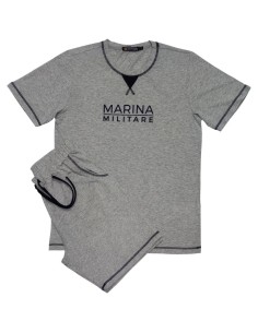MARINA MILITARE PIGIAMA UOMO GIROCOLLO MEZZA MANICA E...