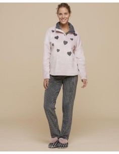 NOIDINOTTE PIGIAMA DONNA MANICA LUNGA E PANTALONE LUNGO